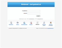 Tablet Screenshot of mail.gotanet.se