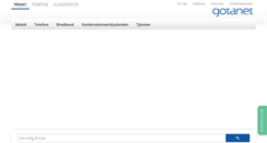 Desktop Screenshot of gotanet.se
