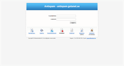 Desktop Screenshot of antispam.gotanet.se