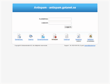 Tablet Screenshot of antispam.gotanet.se